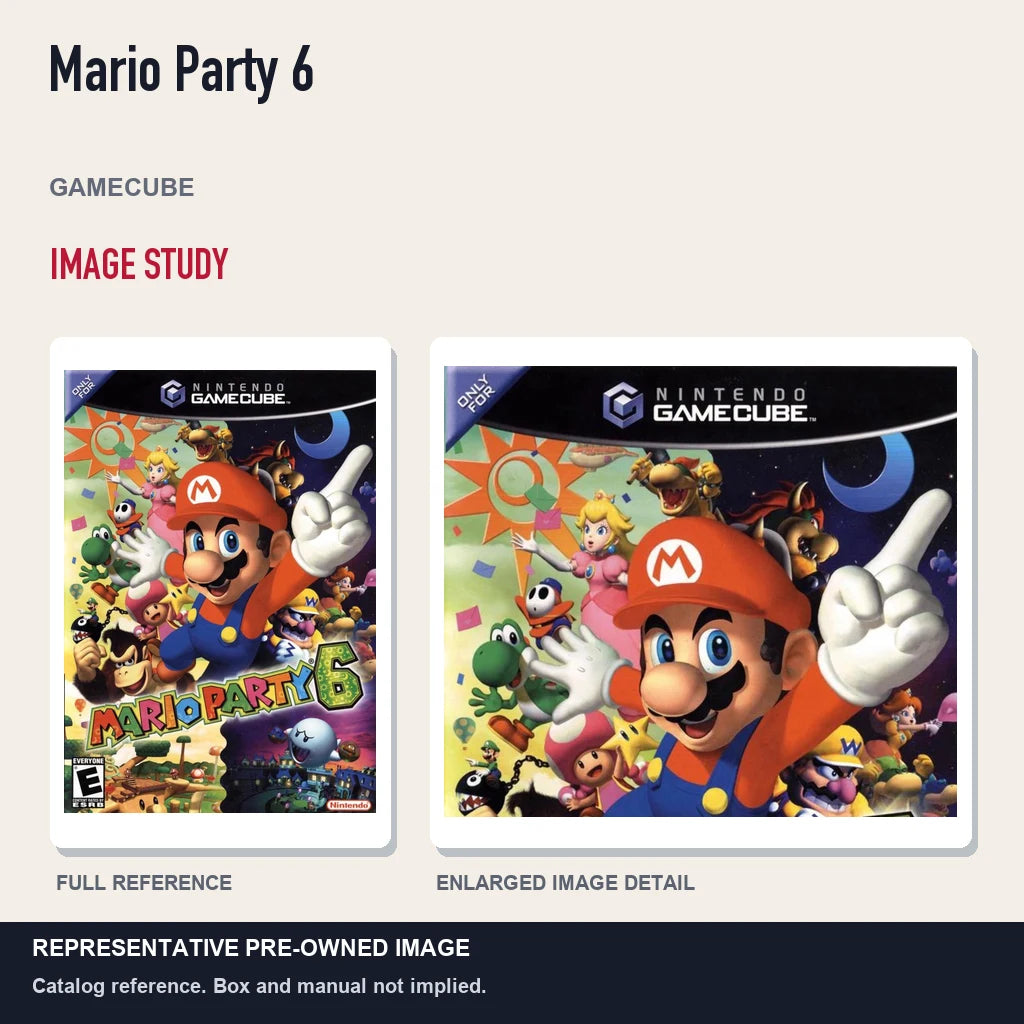 Representative pre-owned Mario Party 6 (GameCube), full image and detail.