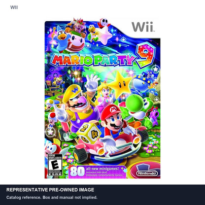 Representative pre-owned Mario Party 9 (Wii), white product reference.