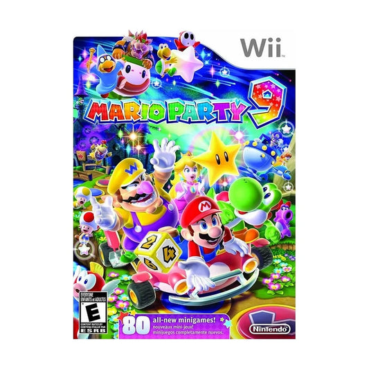 Representative pre-owned Mario Party 9 (Wii), white product reference.