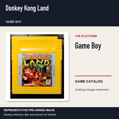 Representative pre-owned Donkey Kong Land (Game Boy), platform product layout.
