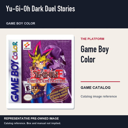 Representative pre-owned Yu-Gi-Oh Dark Duel Stories (Game Boy Color), platform product layout.