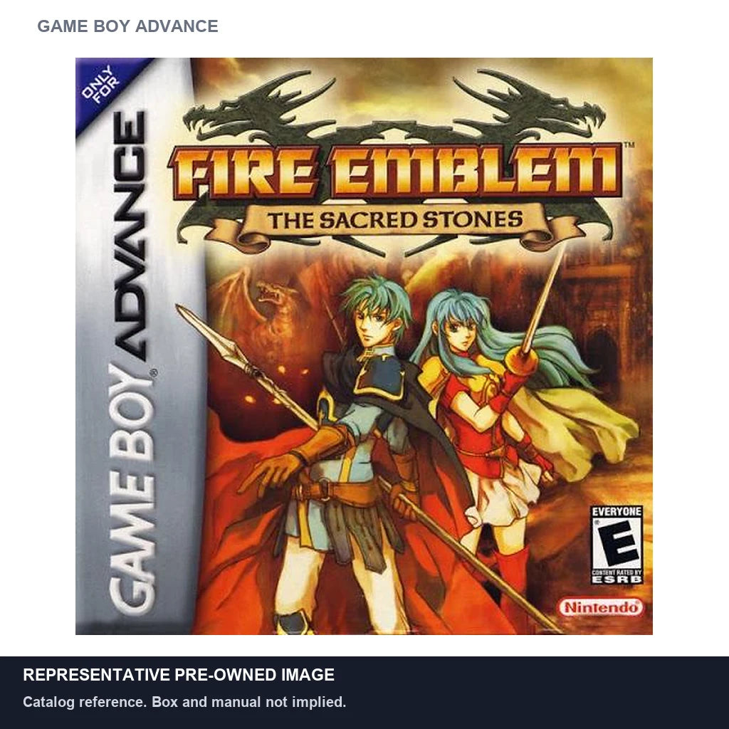 Representative pre-owned Fire Emblem Sacred Stones (Game Boy Advance), white product reference.