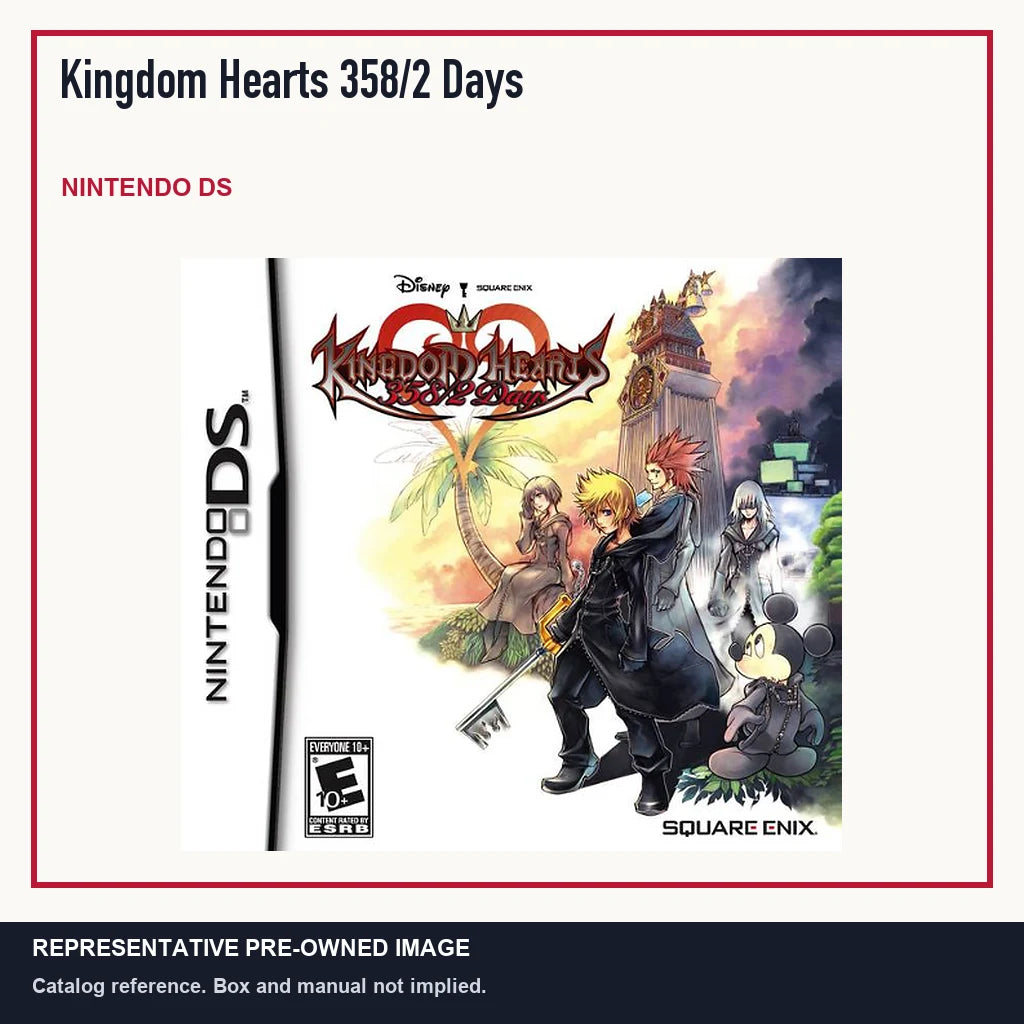 Representative pre-owned Kingdom Hearts 358/2 Days (Nintendo DS), minimal product layout.