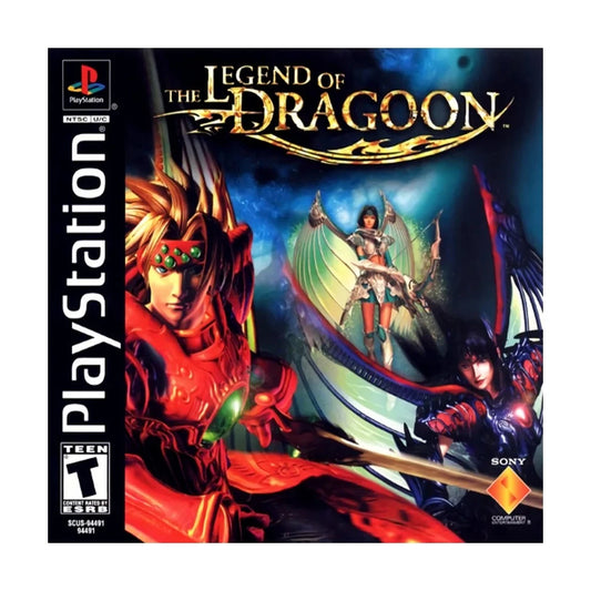 Representative pre-owned Legend of Dragoon (PlayStation 1), white product reference.