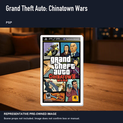 Representative pre-owned Grand Theft Auto: Chinatown Wars (PSP), product image in a styled room scene.