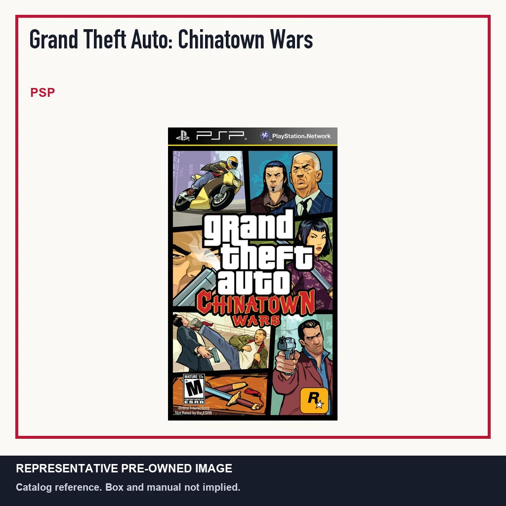 Representative pre-owned Grand Theft Auto: Chinatown Wars (PSP), minimal product layout.