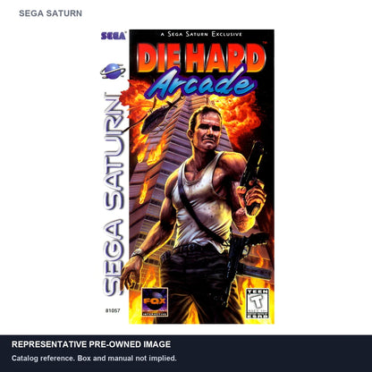 Representative pre-owned Die Hard Arcade (Sega Saturn), white product reference.