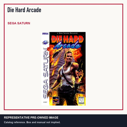 Representative pre-owned Die Hard Arcade (Sega Saturn), minimal product layout.