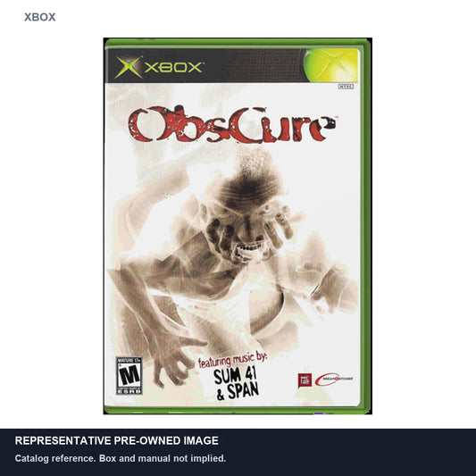 Representative pre-owned Obscure (Xbox), white product reference.