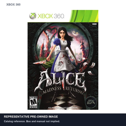 Representative pre-owned Alice: Madness Returns (Xbox 360), white product reference.