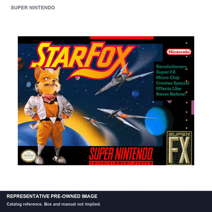 Representative pre-owned Star Fox (Super Nintendo), white product reference.