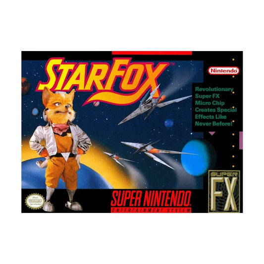 Representative pre-owned Star Fox (Super Nintendo), white product reference.