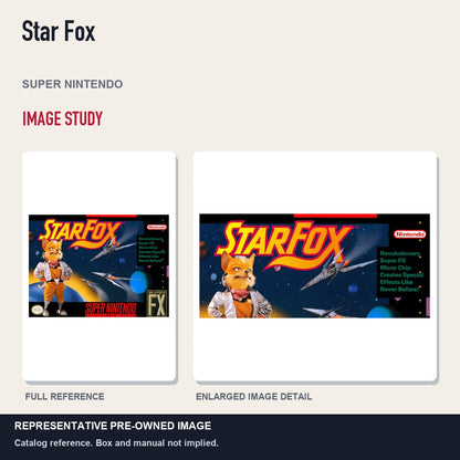Representative pre-owned Star Fox (Super Nintendo), full image and detail.