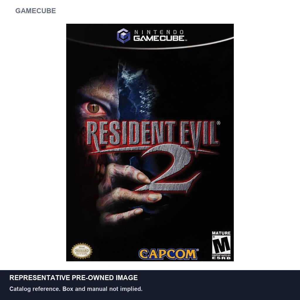 Representative pre-owned Resident Evil 2 (GameCube), white product reference.