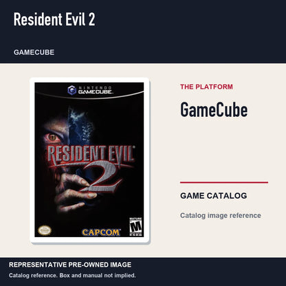 Representative pre-owned Resident Evil 2 (GameCube), platform product layout.