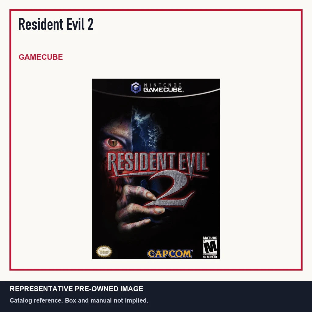 Representative pre-owned Resident Evil 2 (GameCube), minimal product layout.