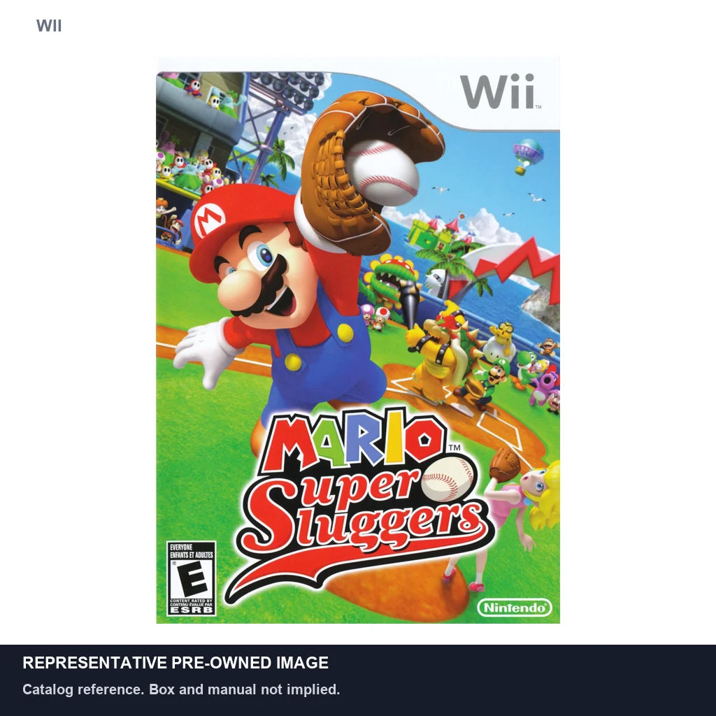 Representative pre-owned Mario Super Sluggers (Wii), white product reference.
