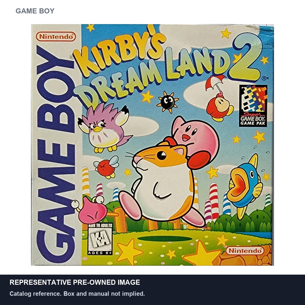Representative pre-owned Kirby's Dream Land 2 (Game Boy), white product reference.