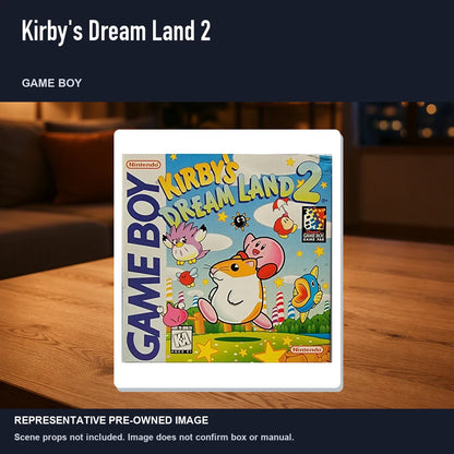 Representative pre-owned Kirby's Dream Land 2 (Game Boy), product image in a styled room scene.