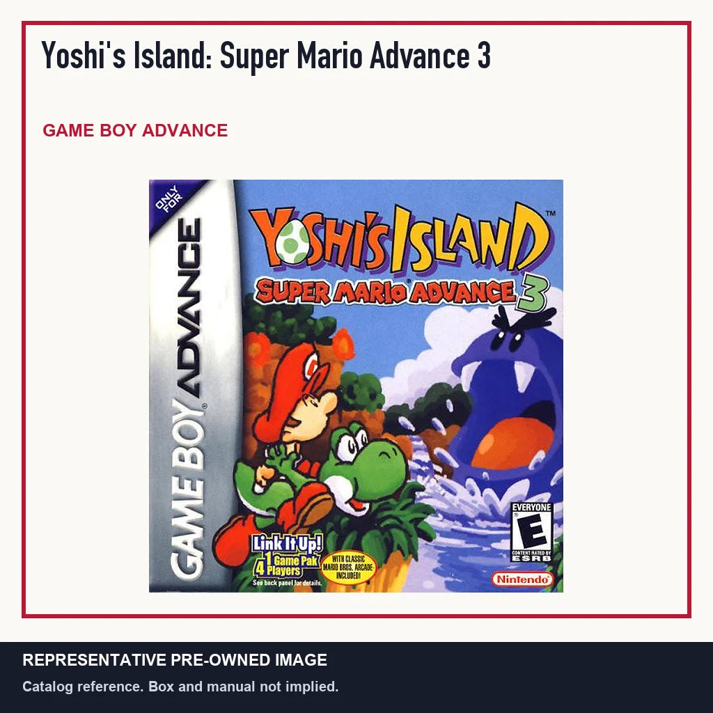 Representative pre-owned Yoshi's Island: Super Mario Advance 3 (Game Boy Advance), minimal product layout.