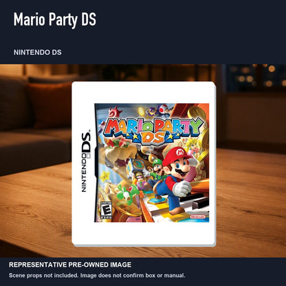 Representative pre-owned Mario Party DS (Nintendo DS), product image in a styled room scene.