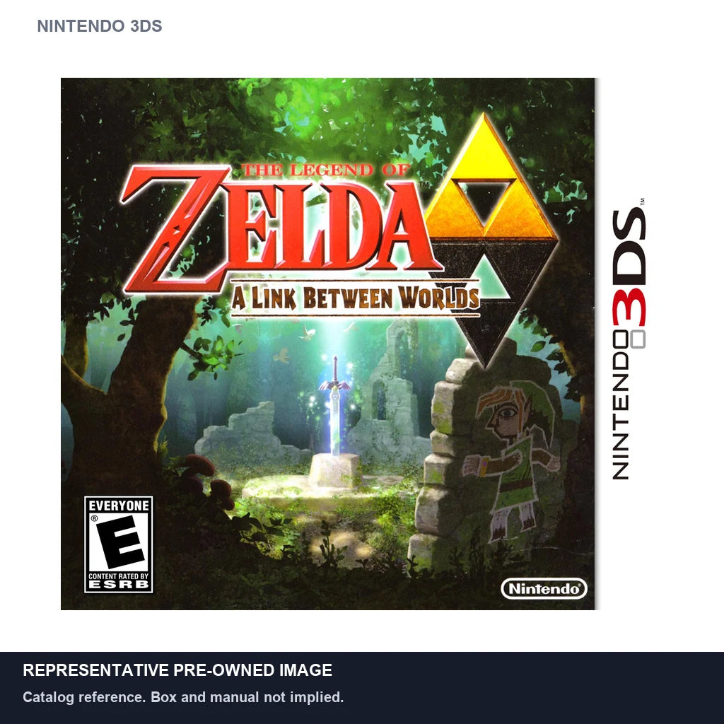 Representative pre-owned Zelda A Link Between Worlds (Nintendo 3DS), white product reference.