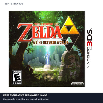 Representative pre-owned Zelda A Link Between Worlds (Nintendo 3DS), white product reference.