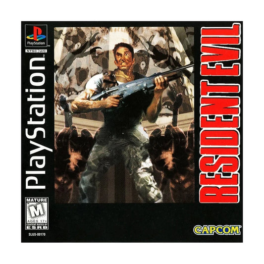Representative pre-owned Resident Evil (PlayStation 1), white product reference.