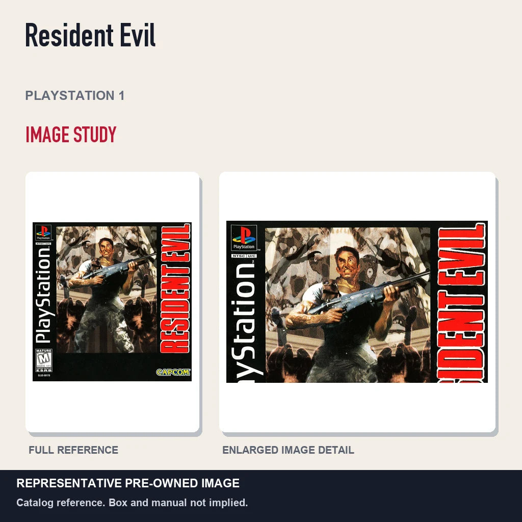 Representative pre-owned Resident Evil (PlayStation 1), full image and detail.