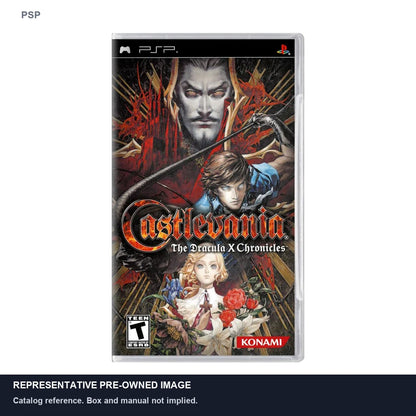 Representative pre-owned Castlevania Dracula X Chronicles (PSP), white product reference.