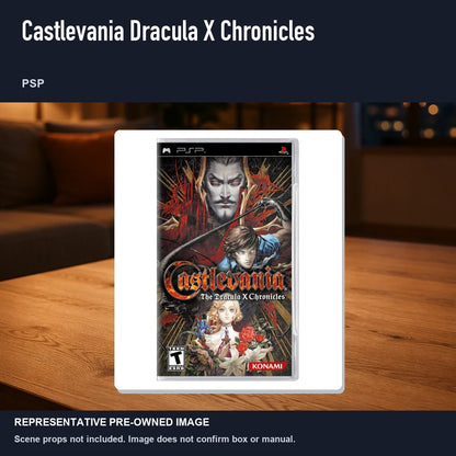 Representative pre-owned Castlevania Dracula X Chronicles (PSP), product image in a styled room scene.
