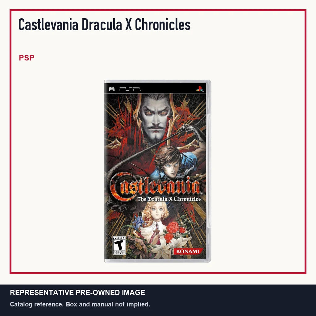 Representative pre-owned Castlevania Dracula X Chronicles (PSP), minimal product layout.