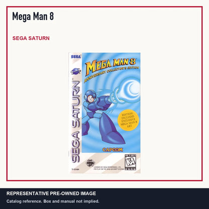Representative pre-owned Mega Man 8 (Sega Saturn), minimal product layout.