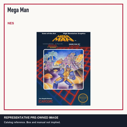 Representative pre-owned Mega Man (NES), minimal product layout.