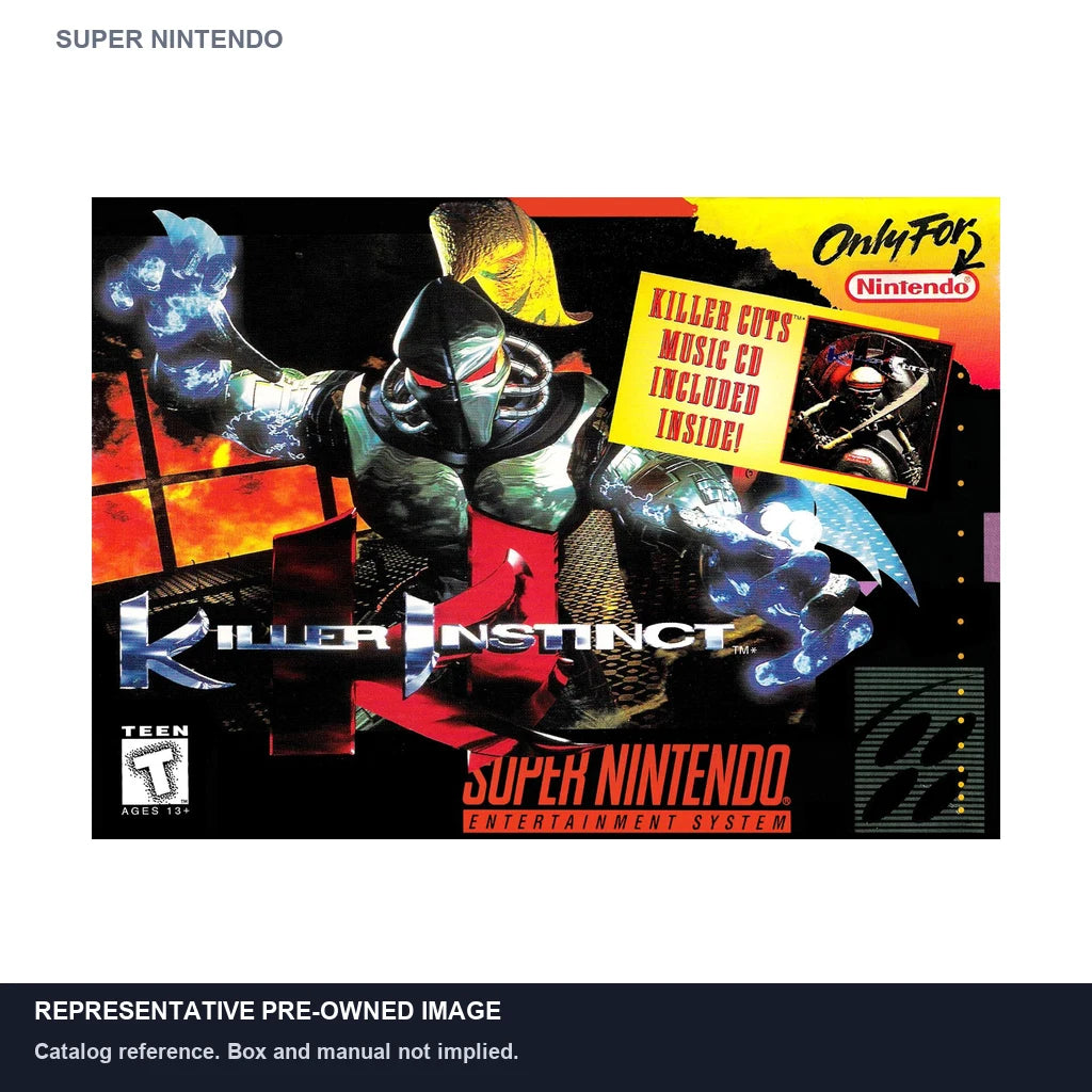 Representative pre-owned Killer Instinct (Super Nintendo), white product reference.