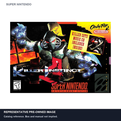 Representative pre-owned Killer Instinct (Super Nintendo), white product reference.