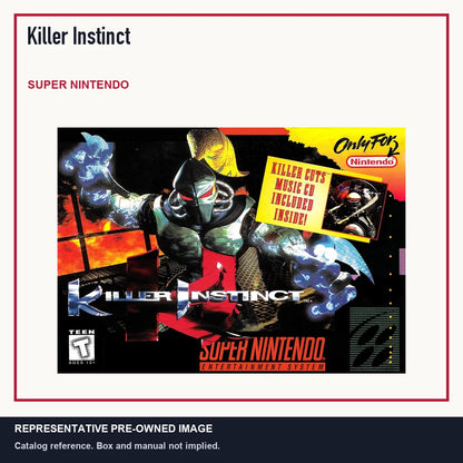 Representative pre-owned Killer Instinct (Super Nintendo), minimal product layout.