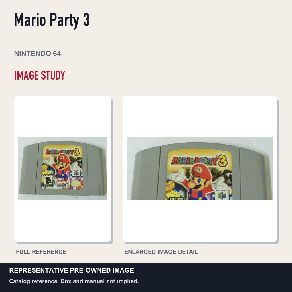 Representative pre-owned Mario Party 3 (Nintendo 64), full image and detail.