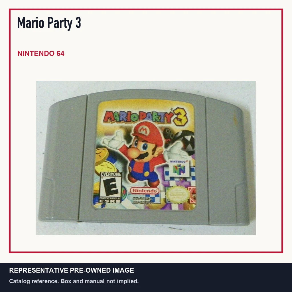 Representative pre-owned Mario Party 3 (Nintendo 64), minimal product layout.