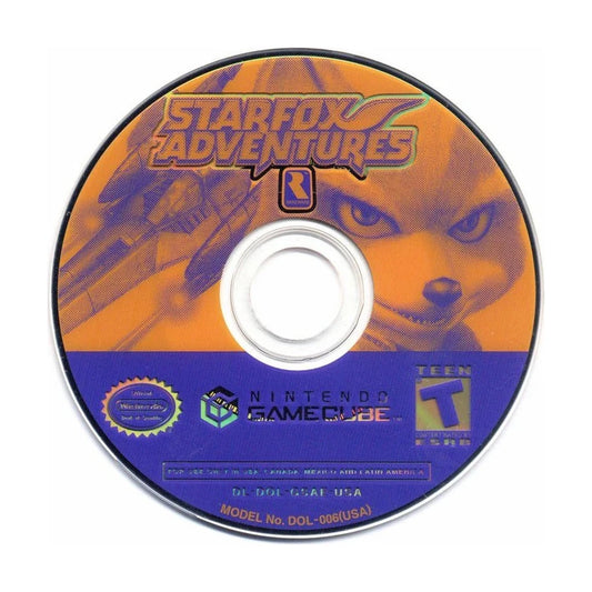 Representative pre-owned Star Fox Adventures (GameCube), white product reference.