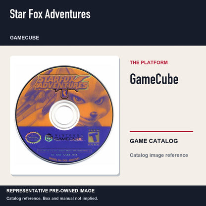 Representative pre-owned Star Fox Adventures (GameCube), platform product layout.