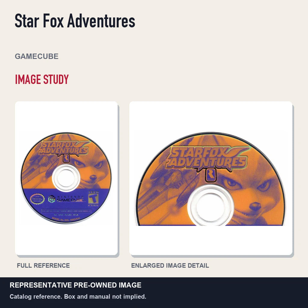 Representative pre-owned Star Fox Adventures (GameCube), full image and detail.