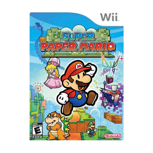 Representative pre-owned Super Paper Mario (Wii), white product reference.