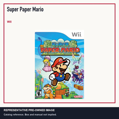 Representative pre-owned Super Paper Mario (Wii), minimal product layout.