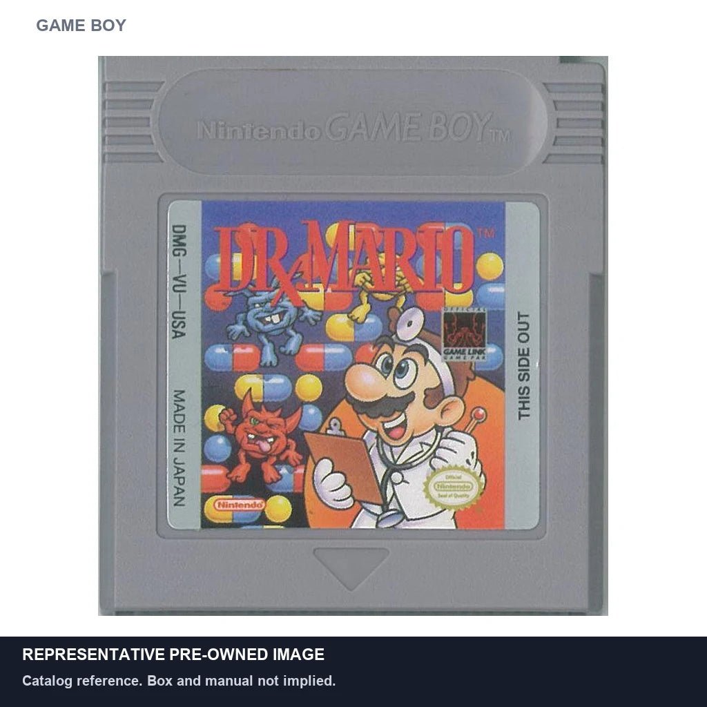 Representative pre-owned Dr. Mario (Game Boy), white product reference.