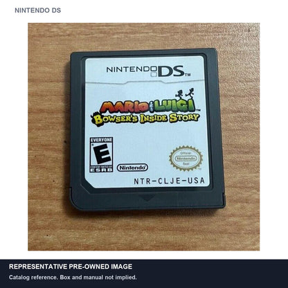 Representative pre-owned Mario & Luigi: Bowser's Inside Story (Nintendo DS), white product reference.