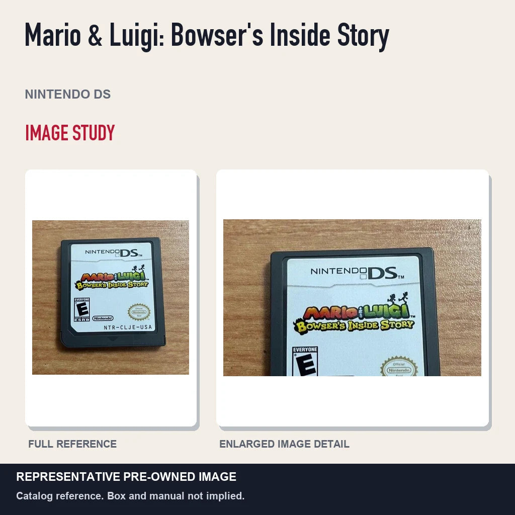 Representative pre-owned Mario & Luigi: Bowser's Inside Story (Nintendo DS), full image and detail.