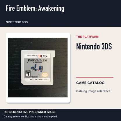 Representative pre-owned Fire Emblem: Awakening (Nintendo 3DS), platform product layout.