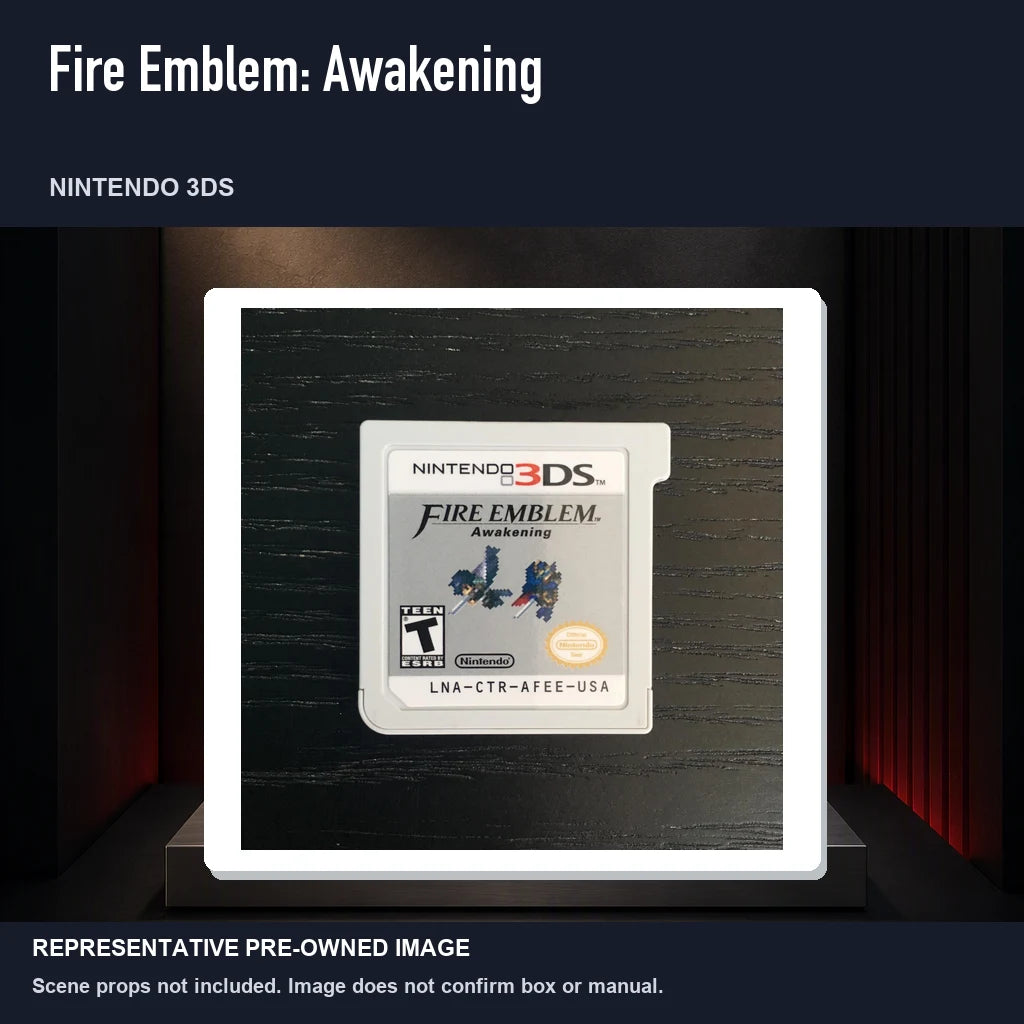 Representative pre-owned Fire Emblem: Awakening (Nintendo 3DS), product image on a display panel.