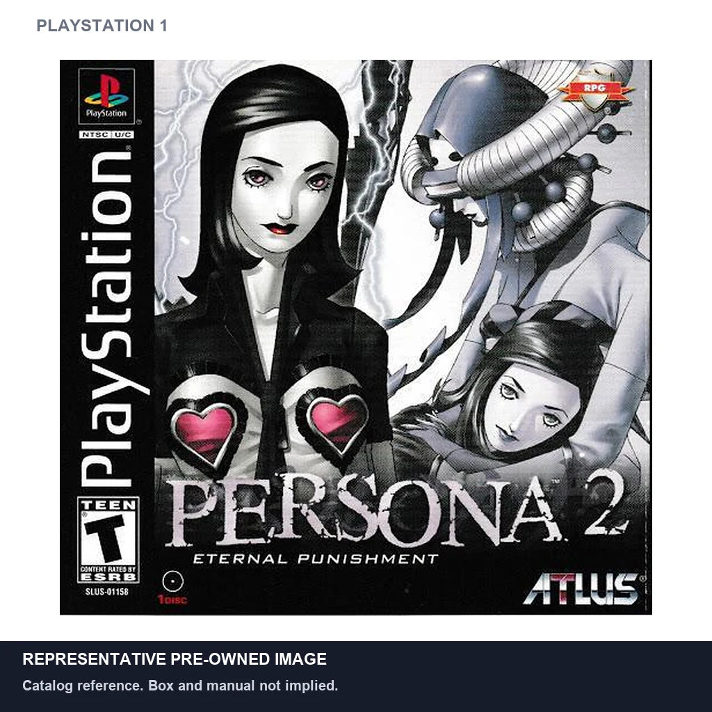 Representative pre-owned Persona 2 Eternal Punishment (PlayStation 1), white product reference.